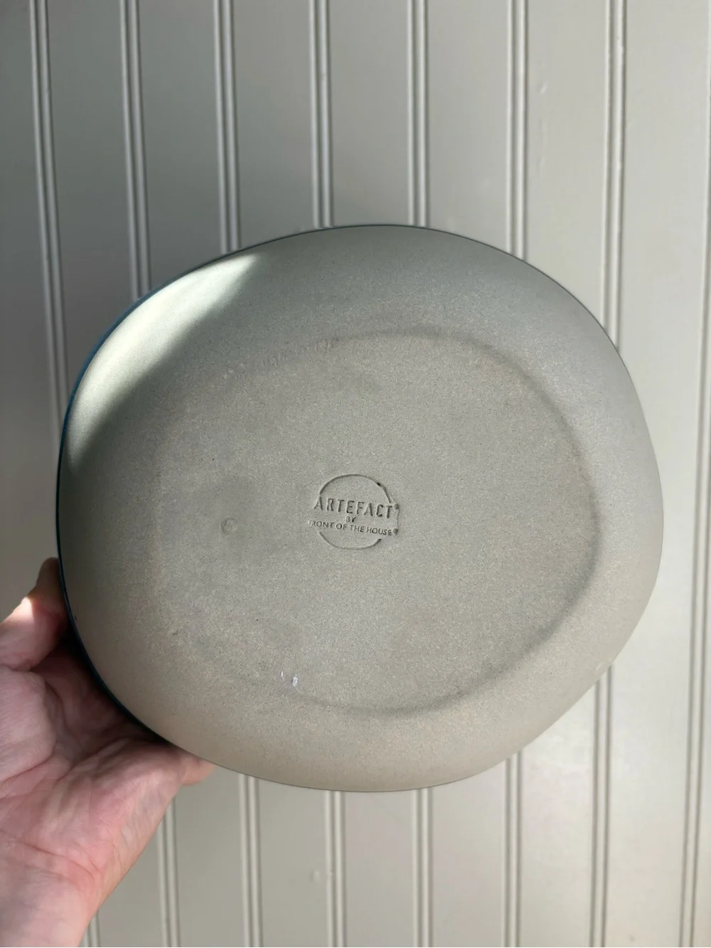 Artefact by Front of the House Ceramic Indigo Serving Bowl Blue Glaze Designer